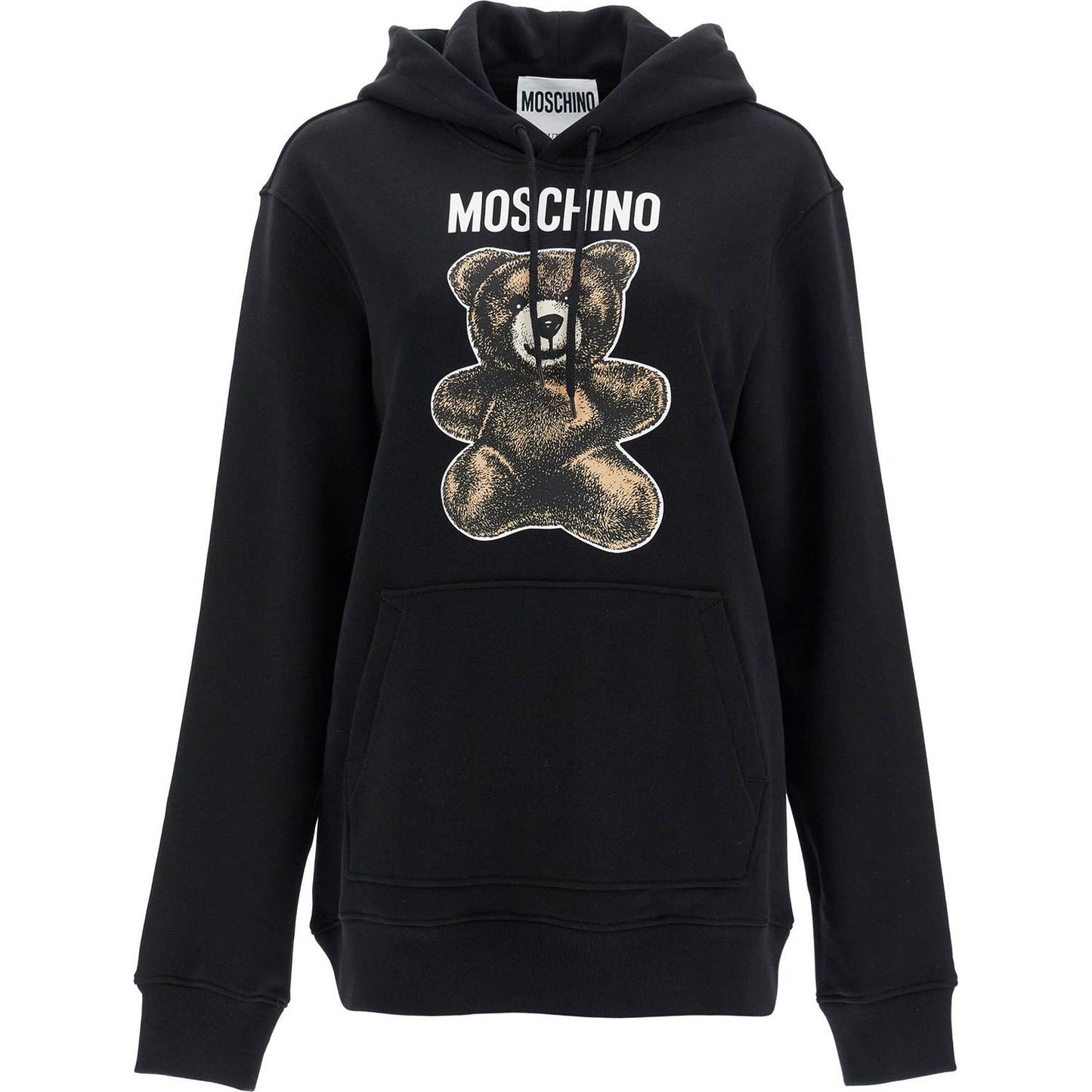 moschino teddy bear hooded sweat Topwear Moschino Black