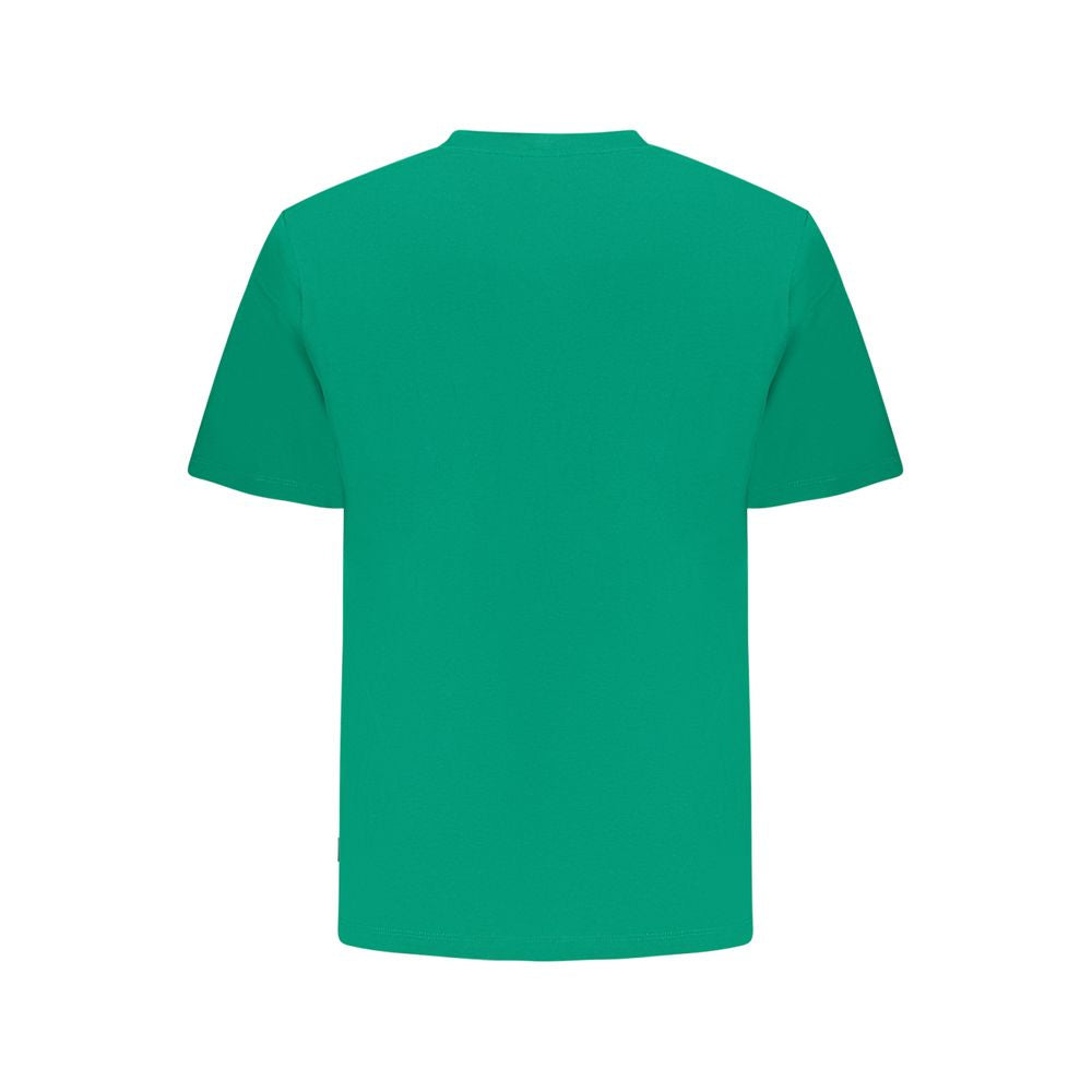 Pepe Jeans green cotton t-shirt, short sleeve, crew neck with embroidery logo, made from 100% sustainable cotton.