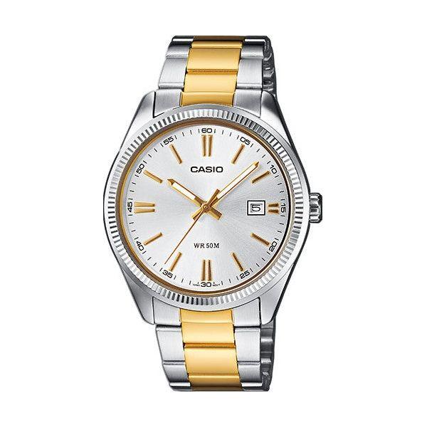 CASIO COLLECTION Mod. DATE, STEEL&GOLD - CHAMPAGNE WATCHES CASIO COLLECTION & VINTAGE Light Gray