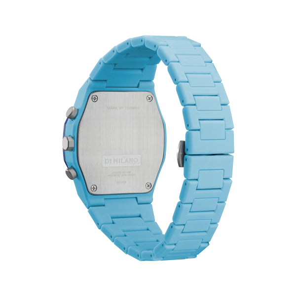 D1 MILANO Mod. POLYCHRONO BLUE BLAST WATCHES D1 MILANO Light Steel Blue