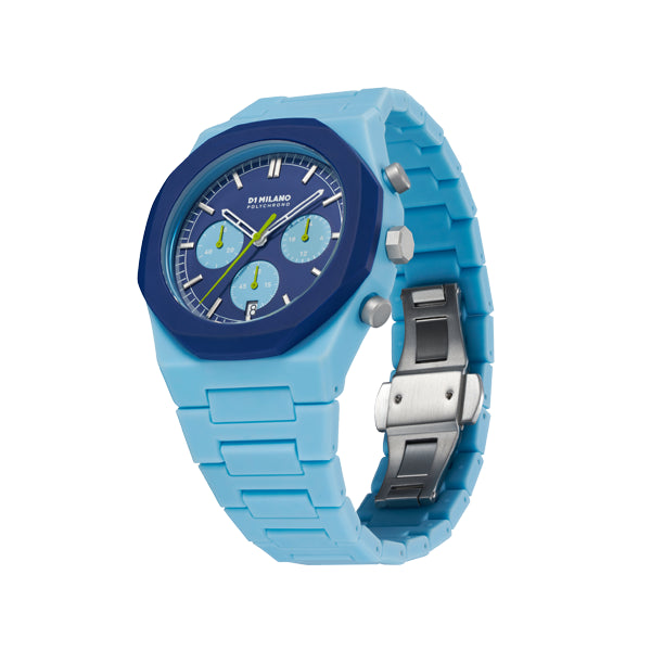 D1 MILANO Mod. POLYCHRONO BLUE BLAST WATCHES D1 MILANO Cadet Blue