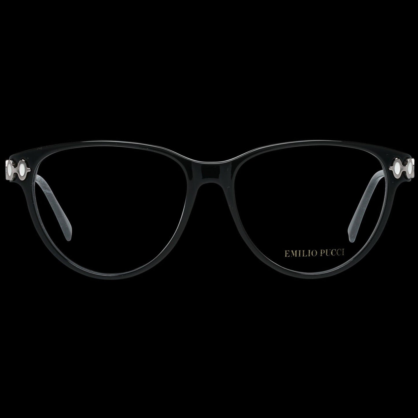 Emilio Pucci EP5055 55001 women's black eyeglasses front view