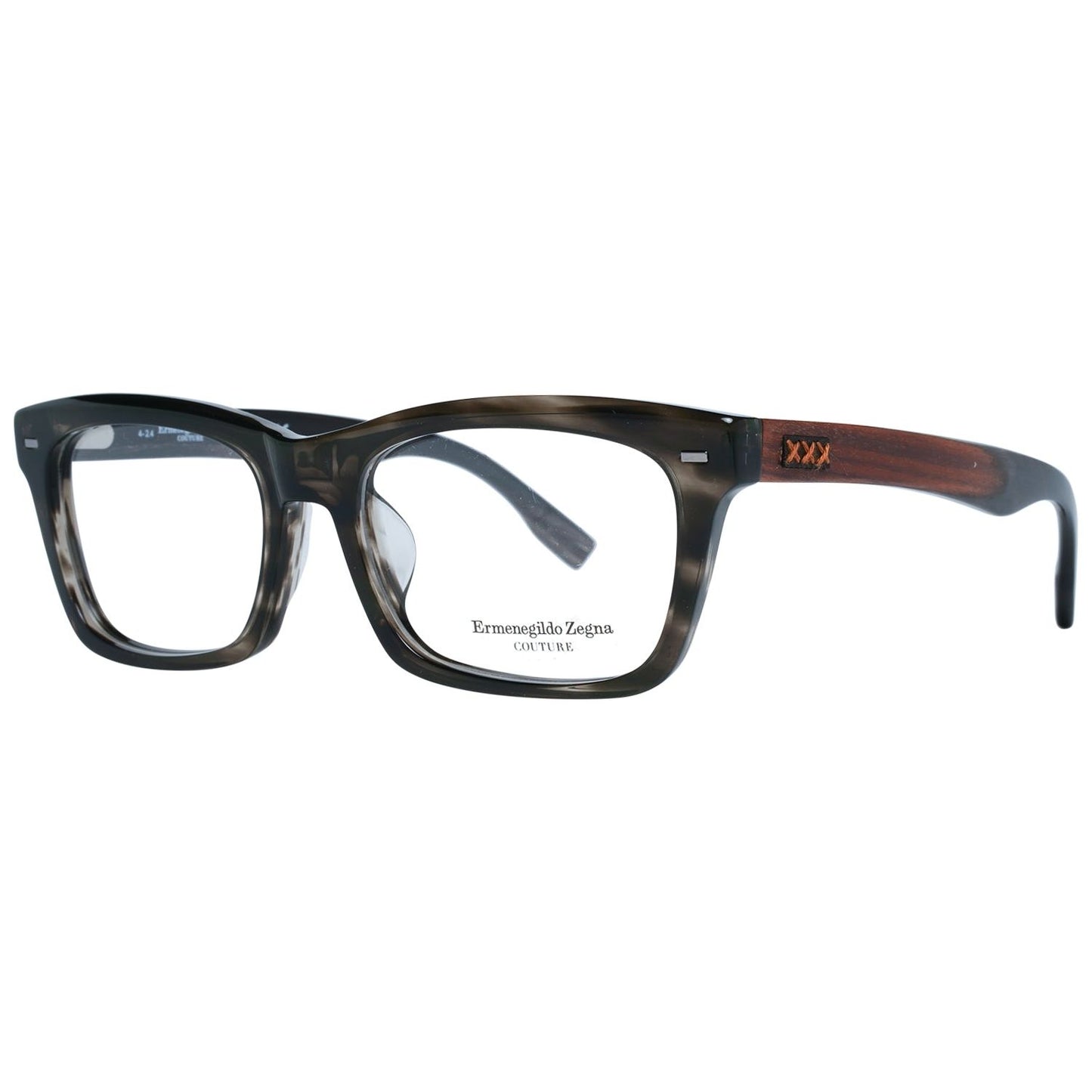 Ermenegildo Zegna Mod. ZC5006-F 02056 gents designer eyeglasses with sophisticated frame detailing.