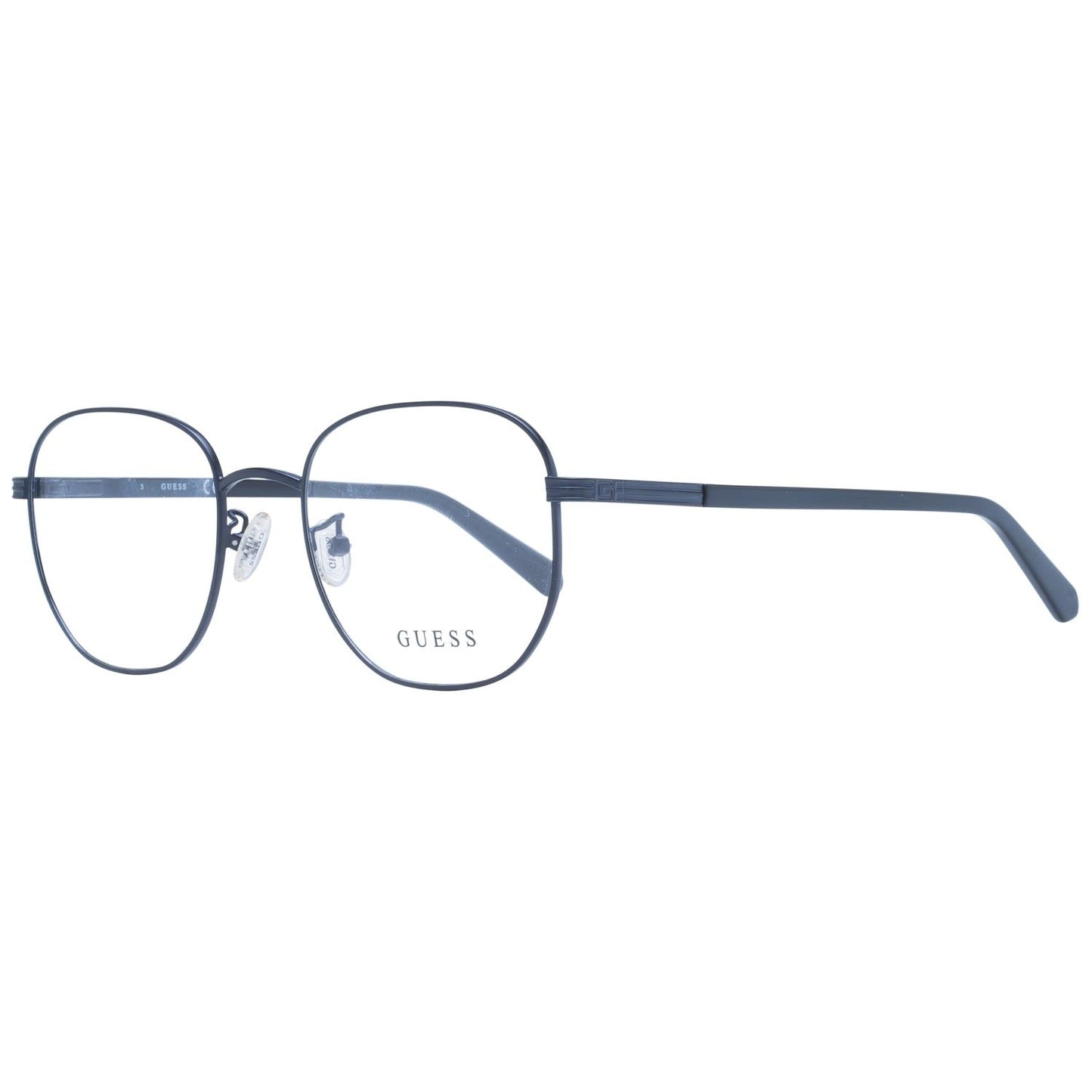 GUESS GU50067-D 52002 gent glasses with blue metal frame and clear lenses
