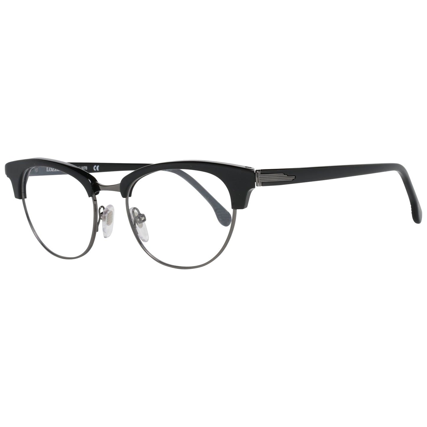 Women's LOZZA MOD VL4142 500BLK black eyeglasses with sleek design and comfortable fit for stylish ladies