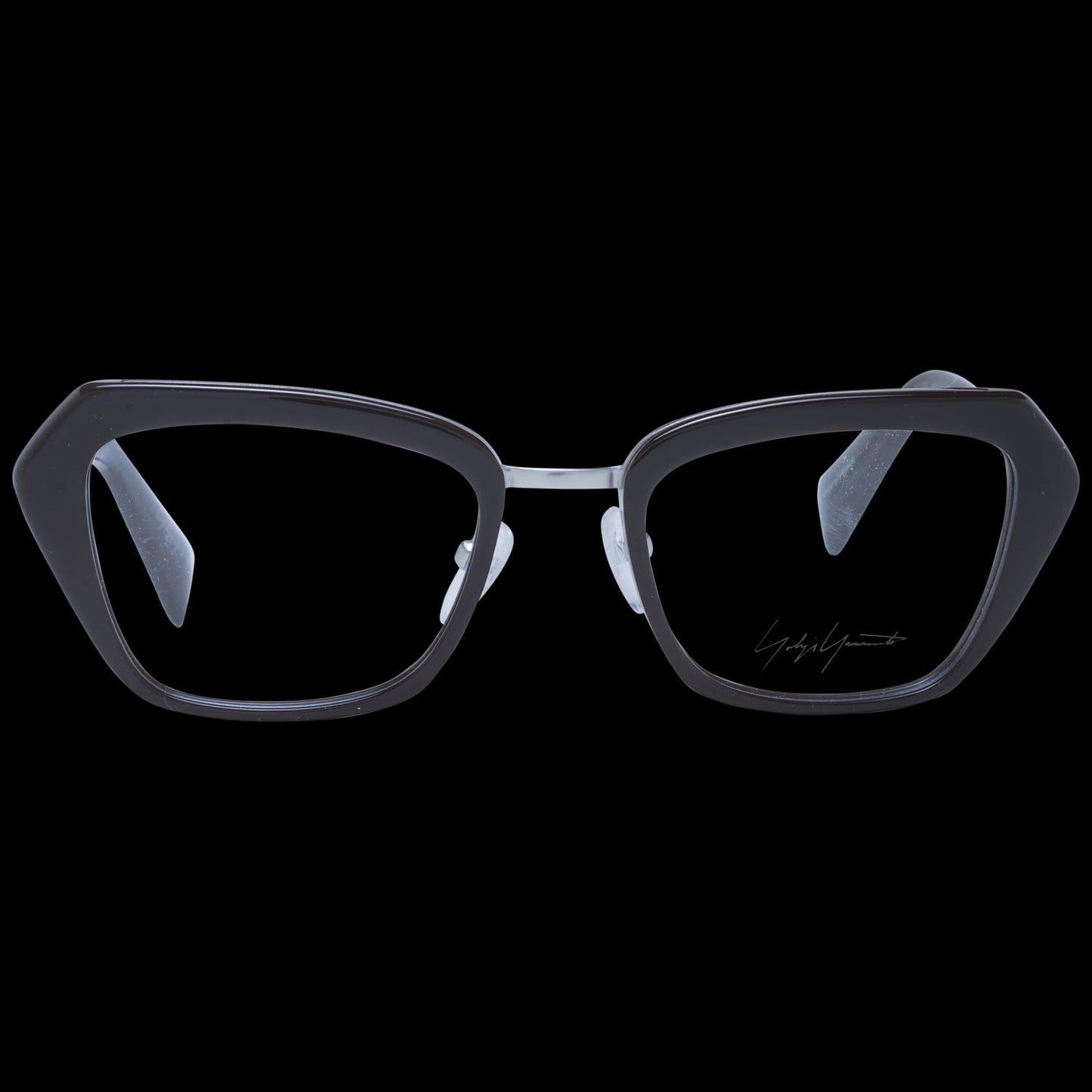 YOHJI YAMAMOTO MOD. YY1005 51115 SUNGLASSES & EYEWEAR YOHJI YAMAMOTO EYEWEAR Black