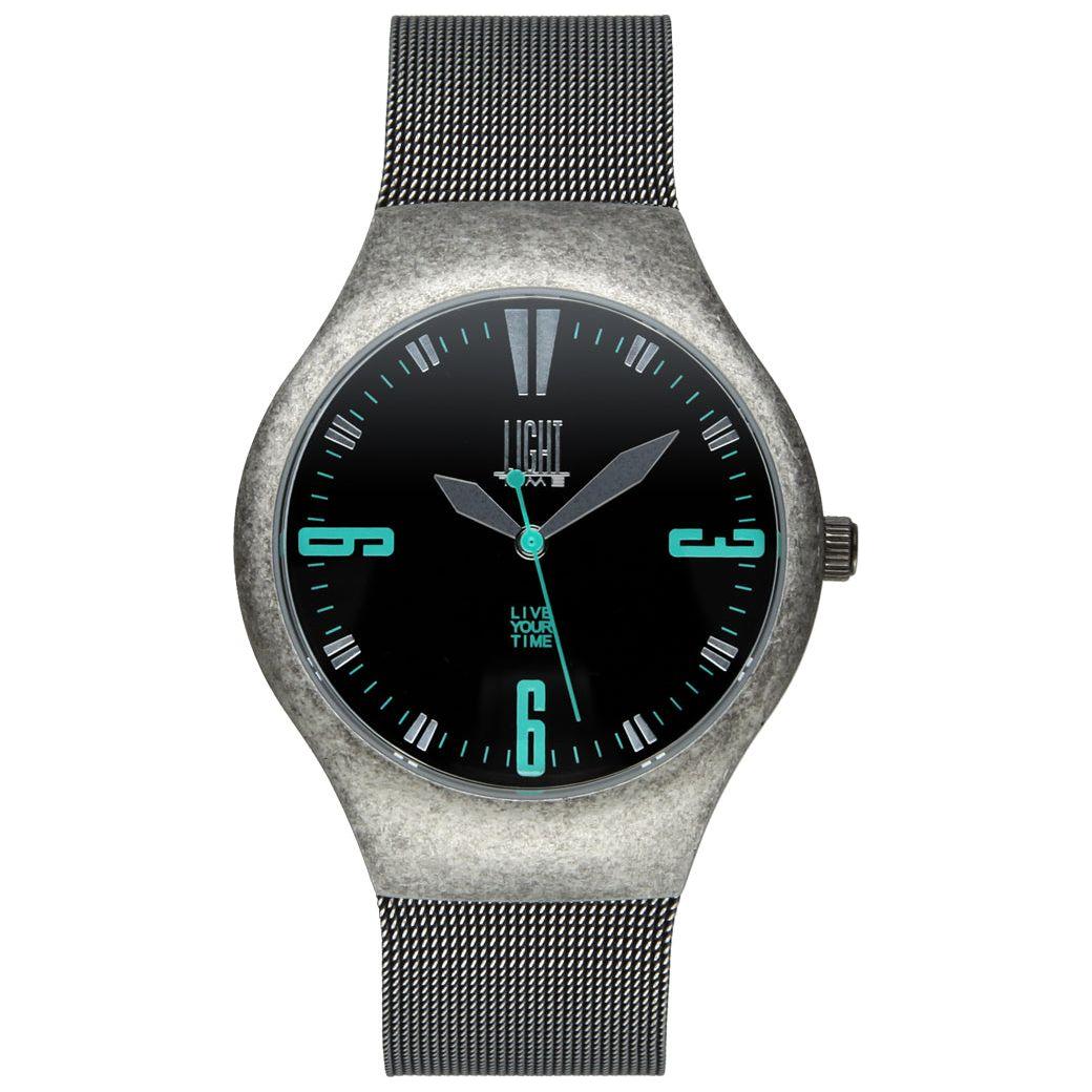 LIGHT TIME Mod. MESH VINTAGE WATCHES LIGHT TIME Black