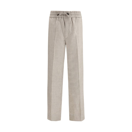 Brioni Gray Linen Casual Pants1728,72470364320,Brioni,Casual Pants - Pants - Clothing,Clothing,Gray,IT48 | M,Men,New with tags,Pants - Clothing