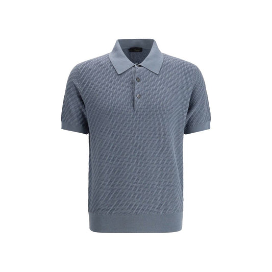 Brioni Blue Cotton Polo Shirt1728,72470364320,Blue,Brioni,Clothing,IT46 | S,IT48 | M,IT52 | XL,IT54 | XXL,IT56 | 3XL,Men,New with tags,Polo Shirts - T-Shirts - Clothing,T-Shirts - Clothing