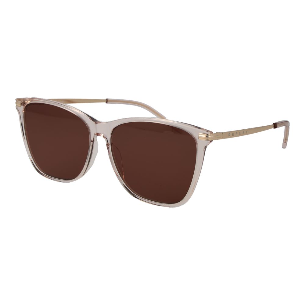 Replay Beige Plastic Sunglasses