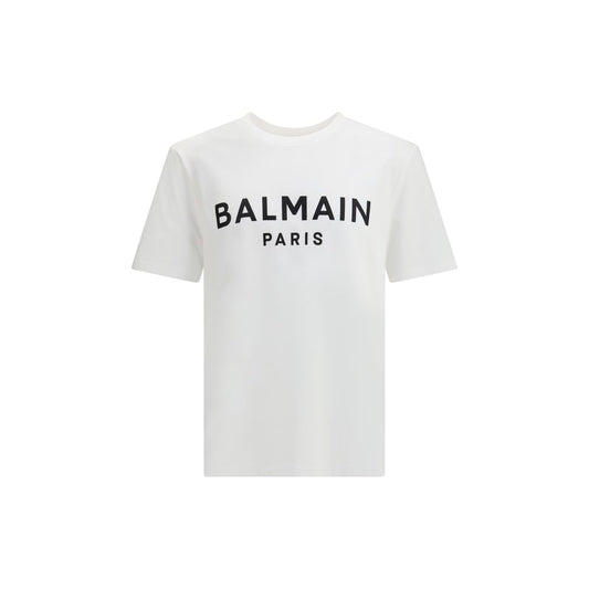 Balmain White Cotton T-Shirt 1728,72470364320,Balmain,Clothing,L,M,Men,New with tags,T-Shirts - Clothing,White