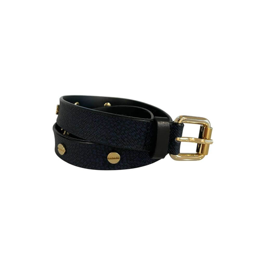 Borbonese Blue Polyvinyl Women's Belt1728,67345744032,Accessories,Belts - Accessories,Blue,Borbonese,New with tags,Regular Belts - Belts - Accessories,UNI,Women