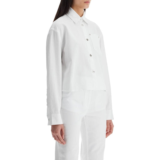 Versace short boxy shirt Topwear Versace Light Gray