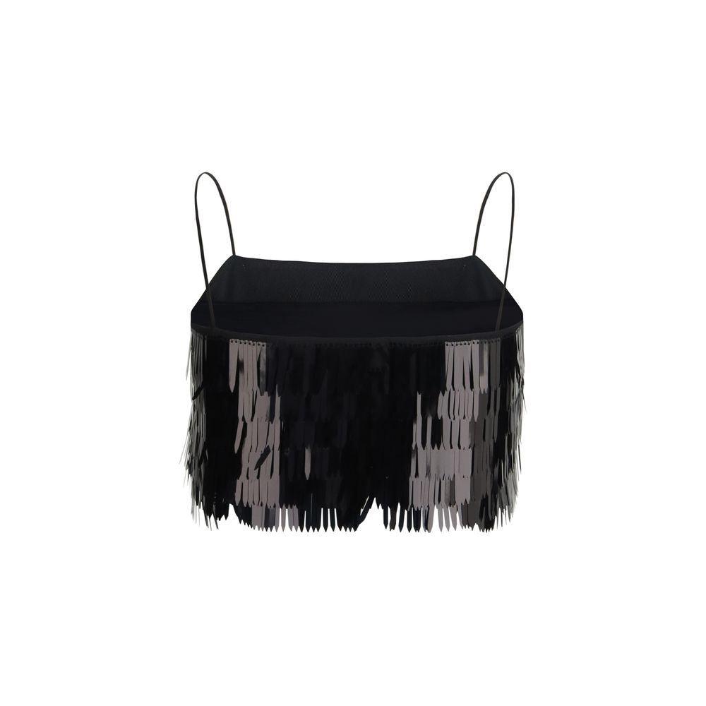 Self-Portrait Black Polyester Blouse
