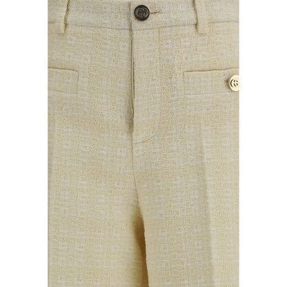 Gucci Beige Cotton Dress Pants