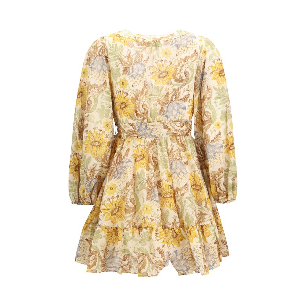 Zimmermann Bicolor Cotton Casual Dress