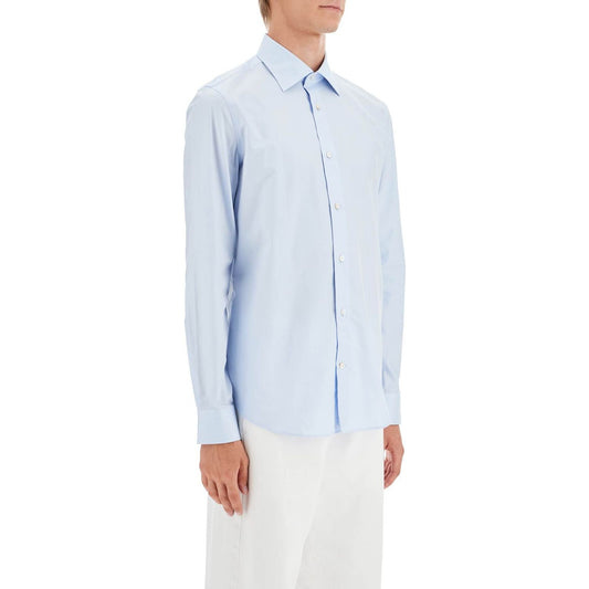 VINCENZO DI RUggIERO slim fit twill shirt for men Shirts VINCENZO DI RUggIERO Light Gray
