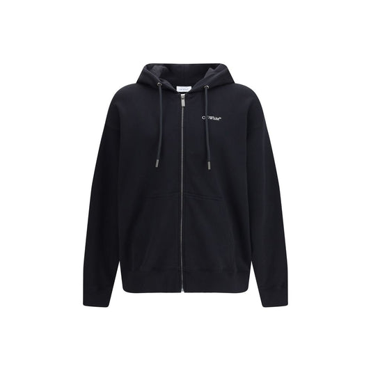 Off-White Black Cotton Sweatshirt