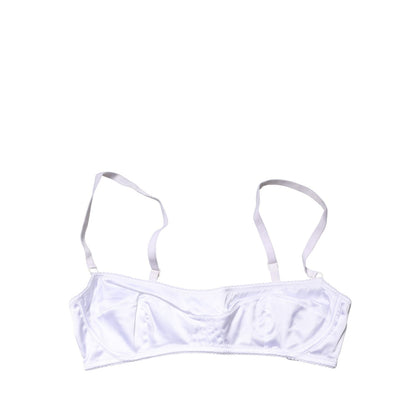 Dolce & Gabbana White Semi-Pad Underwire Balconette Bra Underwear