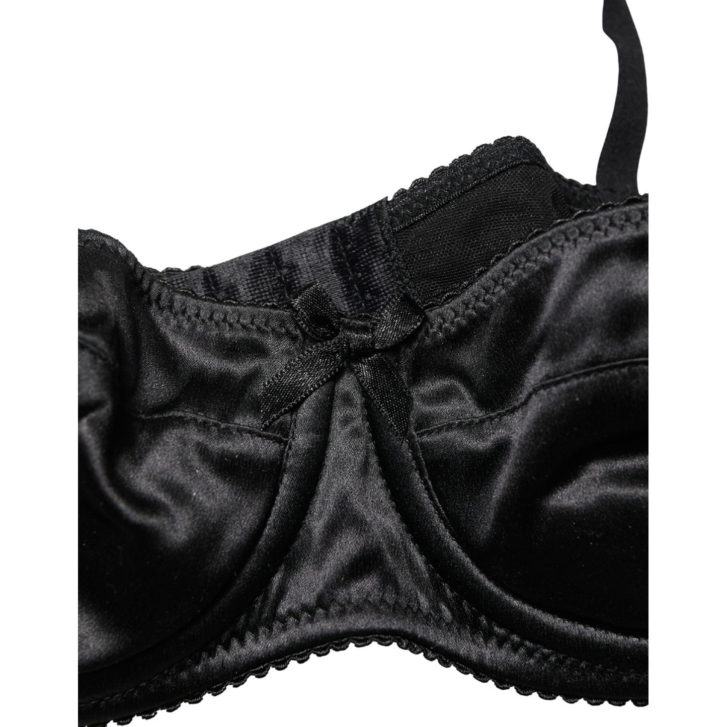 Dolce & Gabbana Black Semi-Pad Underwire Balconette Bra Underwear