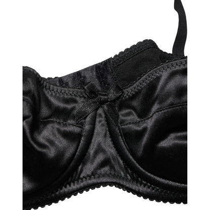 Dolce & Gabbana Black Semi-Pad Underwire Balconette Bra Underwear
