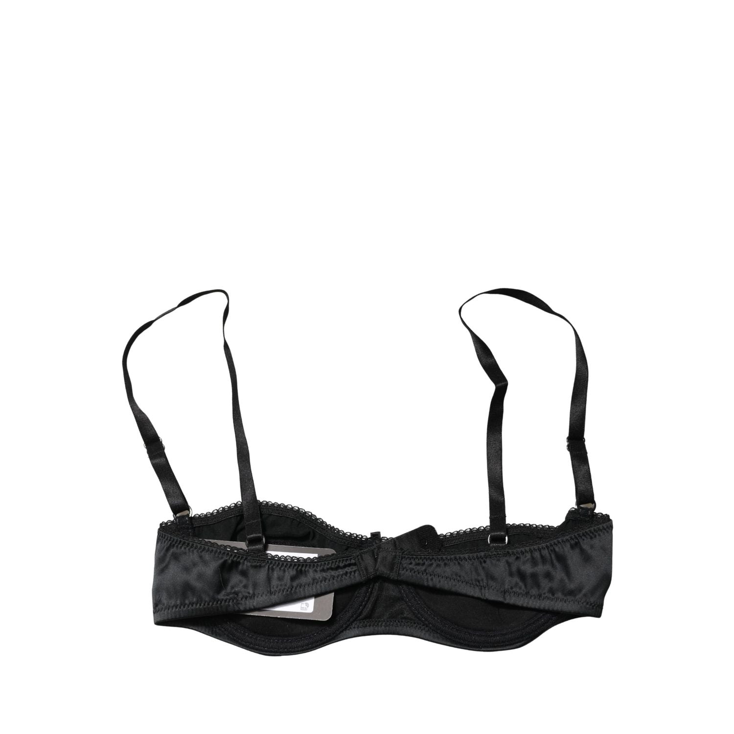 Dolce & Gabbana Black Semi-Pad Underwire Balconette Bra Underwear