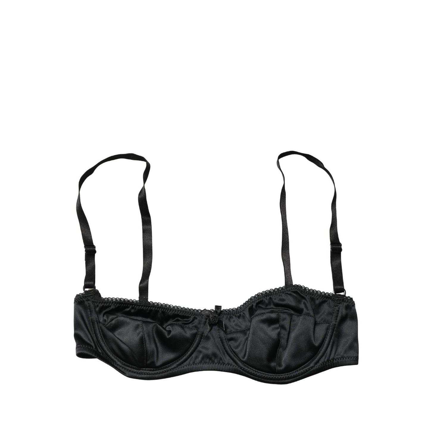 Dolce & Gabbana Black Semi-Pad Underwire Balconette Bra Underwear