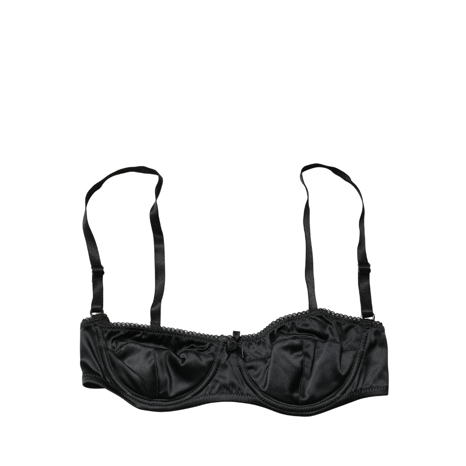 Dolce & Gabbana Black Semi-Pad Underwire Balconette Bra Underwear