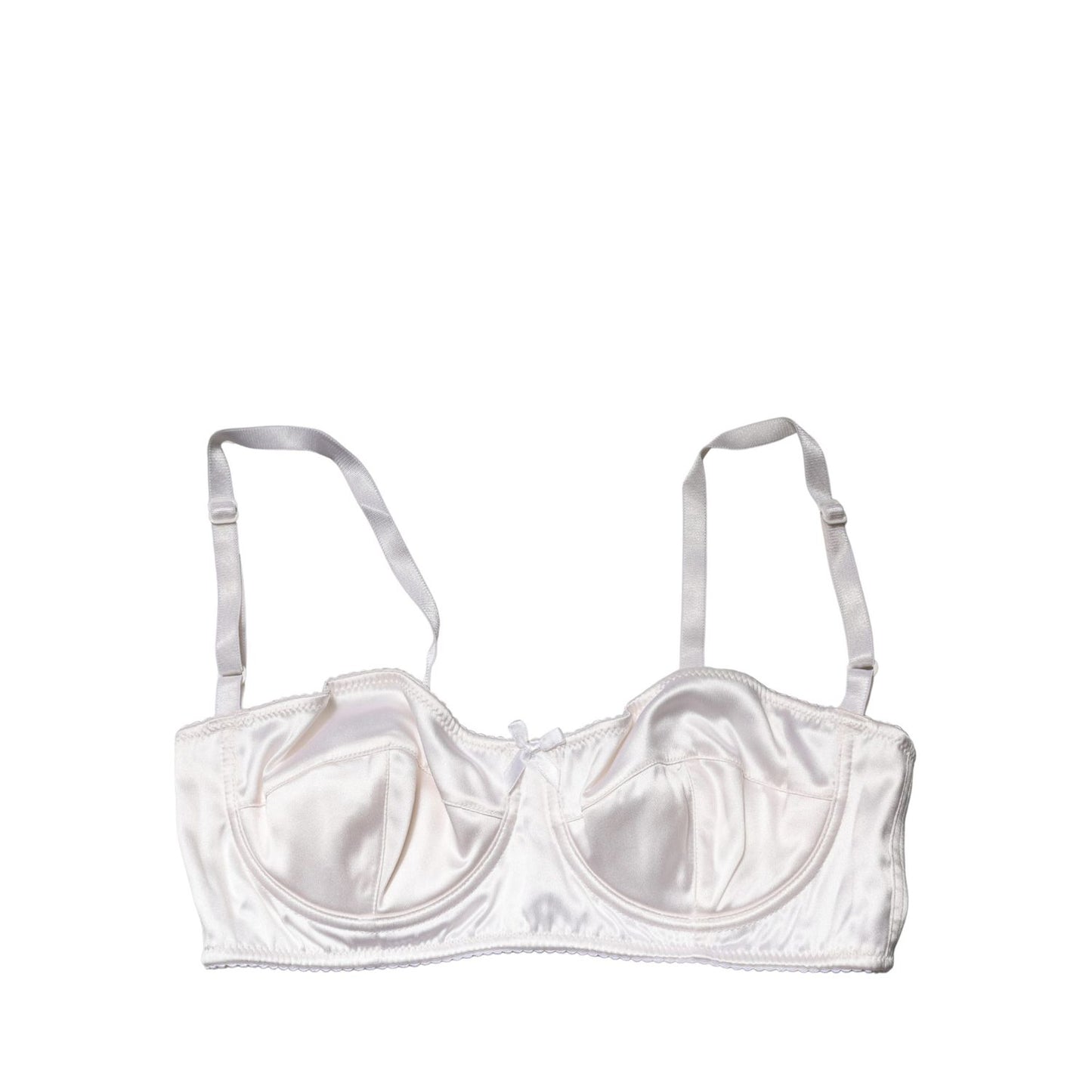 Dolce & Gabbana White Semi-Pad Underwire Balconette Bra Underwear