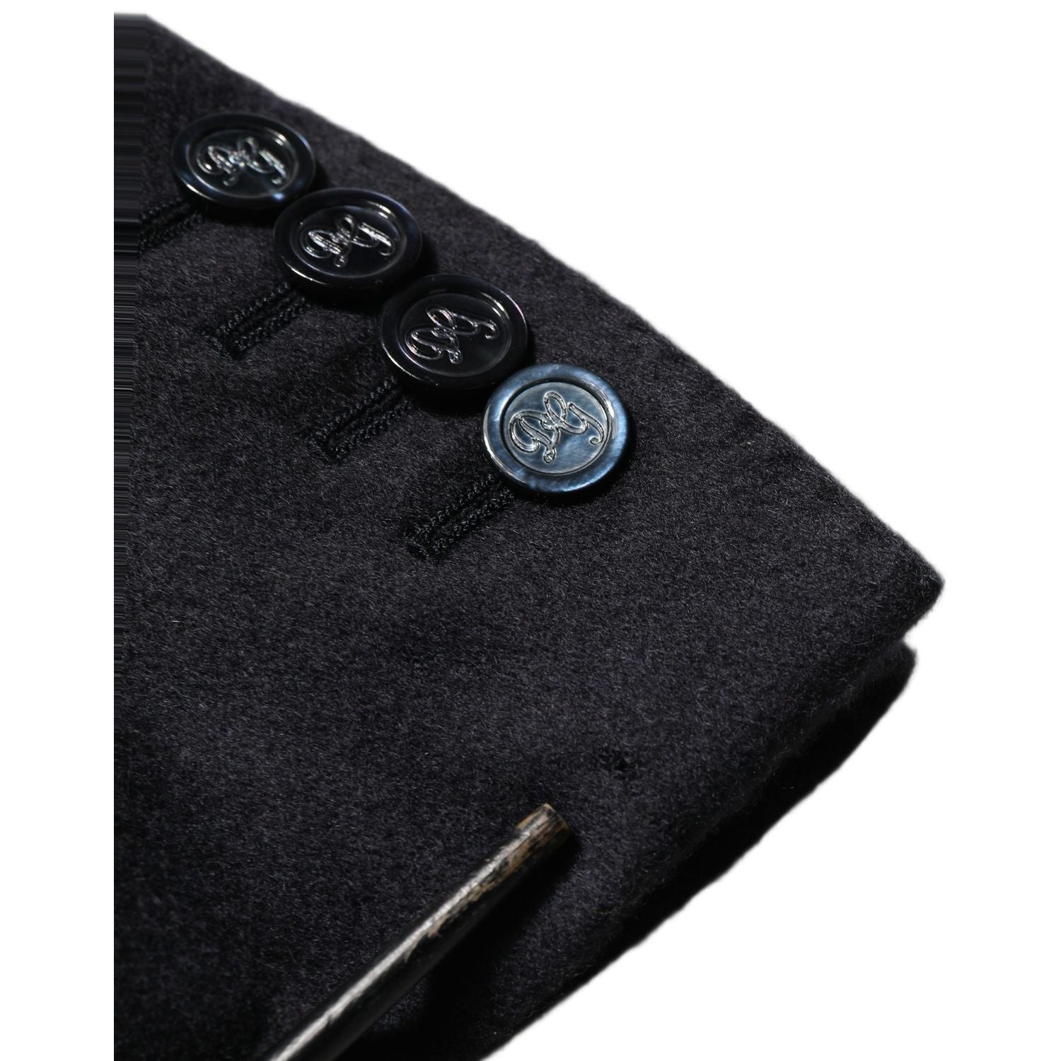 Dolce & Gabbana Black Cashmere Single Breasted Blazer Jacket