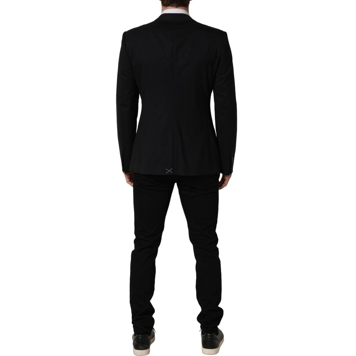 Dolce & Gabbana Black Wool Single Breasted Blazer Jacket