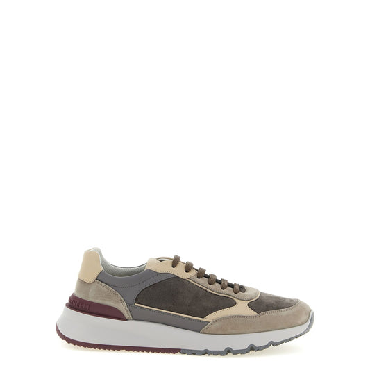 Brunello Cucinelli Multicolor Calfskin Athletic Sneakers