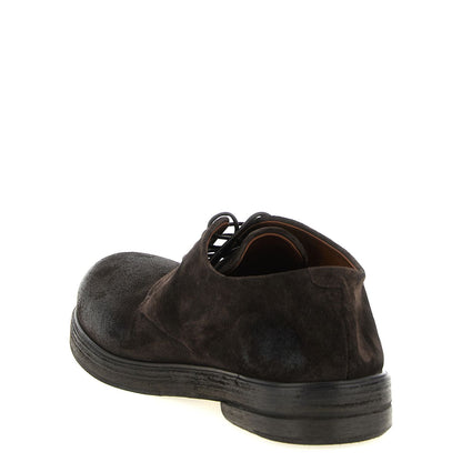 Marsell Brown Calfskin Oxfords And Derbies