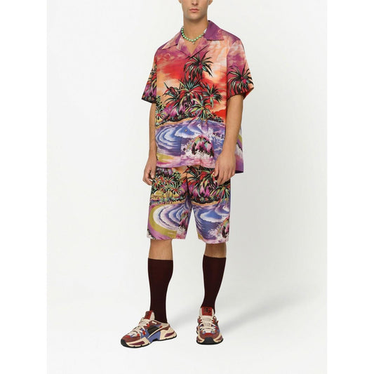 Dolce & Gabbana Shorts MultiColour Short trousers Dolce & Gabbana Beige