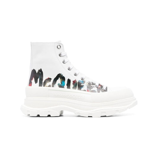 Alexander McQueen Tread Slick high-top Sneakers Boots Alexander Mcqueen White Smoke
