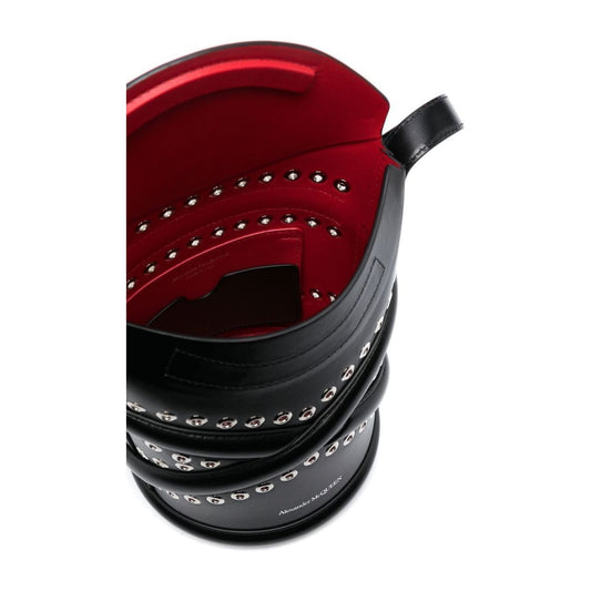 Alexander McQueen The Curve Studded Crossbody Bag Shoulder Alexander Mcqueen Black