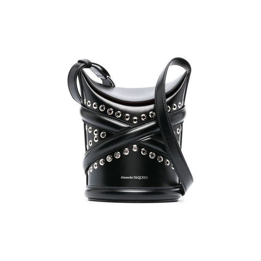Alexander McQueen The Curve Studded Crossbody Bag Shoulder Alexander Mcqueen Dark Slate Gray