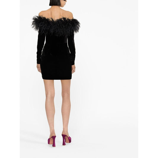Alessandra Rich Dresses Black Dresses Alessandra Rich White Smoke