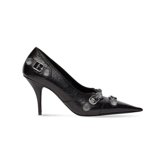 Balenciaga Cagole 90MM cracked heel pumps High Heel Balenciaga Dark Slate Gray