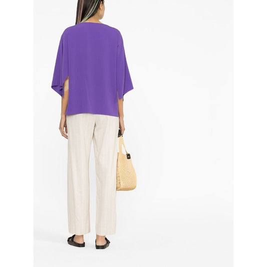 Alberto Biani Top Purple Topwear Alberto Biani White Smoke
