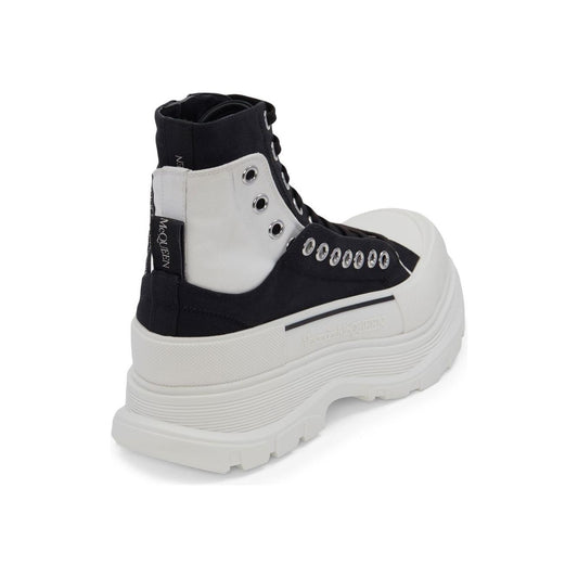 Alexander McQueen Tread Slick lace-up Fastening Boots Boots Alexander Mcqueen Light Gray