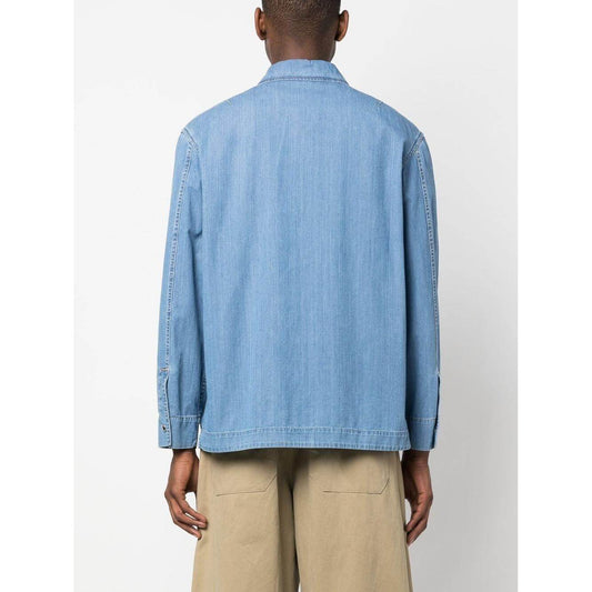 Lanvin Shirts Clear Blue Shirts Lanvin Light Gray