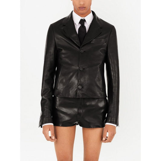 Ferragamo Jackets Black Jackets Ferragamo White Smoke
