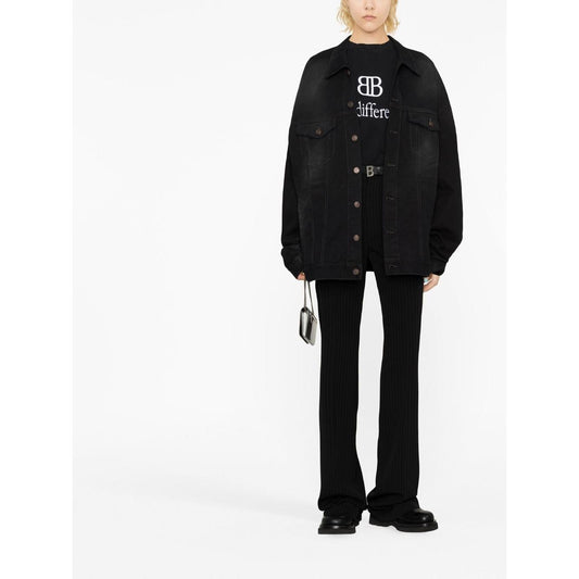 Balenciaga pinstripe straight-leg trousers Trousers Balenciaga Black