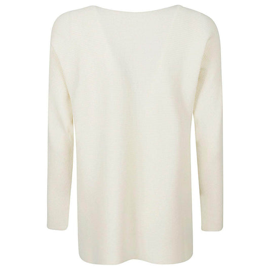 Liviana Conti Sweaters Beige Topwear Liviana Conti Light Gray