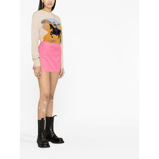 Palm Angels Skirts Fuchsia Skirts Palm Angels White Smoke