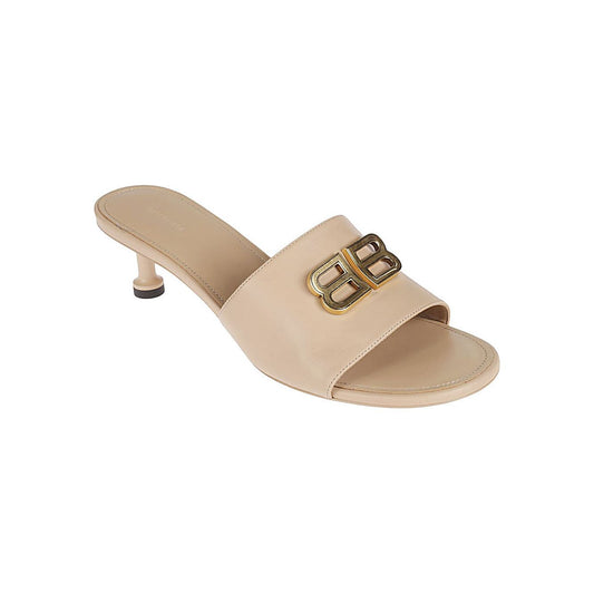 Balenciaga leather Groupie heeled mules Sandals Balenciaga Tan