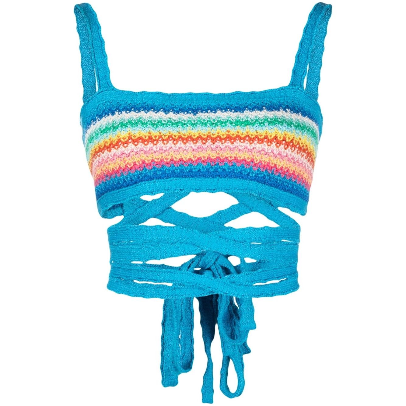 Front view with bag zipped and handles upright.