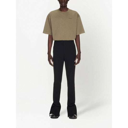 Off White Trousers Black Trousers Off White White Smoke