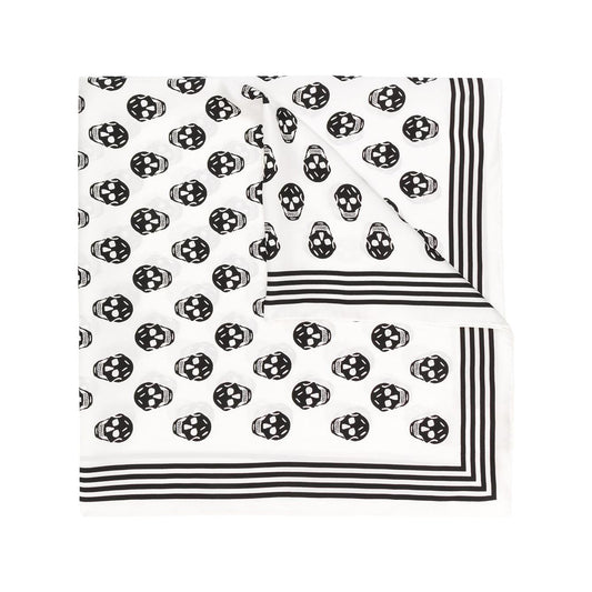 Alexander McQueen Scarfs White Scarves Hats & Gloves Alexander Mcqueen White Smoke
